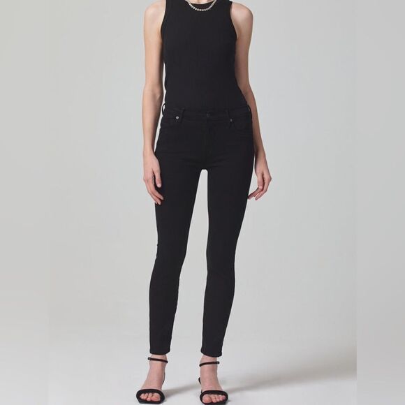 Citizens of Humanity Rocket Ankle Mid Rise Skinny
In Plush Black - Size 27 - Picture 1 of 9